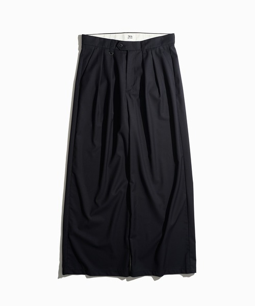 CATTA　ワイド2タック チノスラックス　日本製　Lサイズ WETTEMPT スラックス 2 TUCK WIDE SLACKS / ツータックワイド