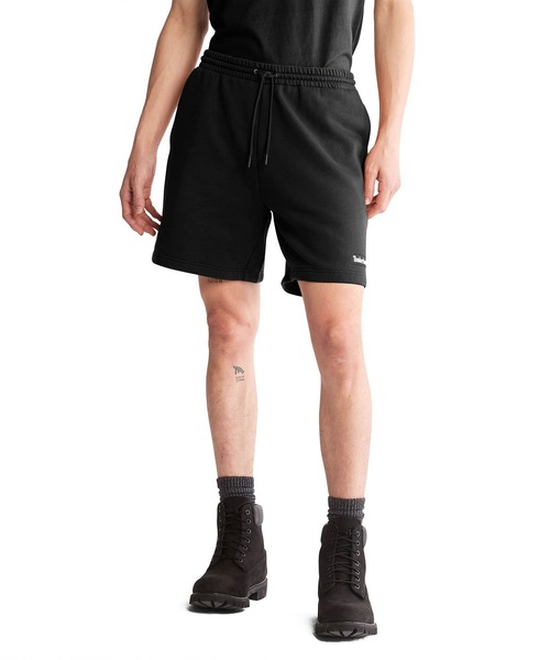 Timberland ブラックデニムショートパンツ dead stock] 90s timberland デニムハーフパンツ ブラックデニム