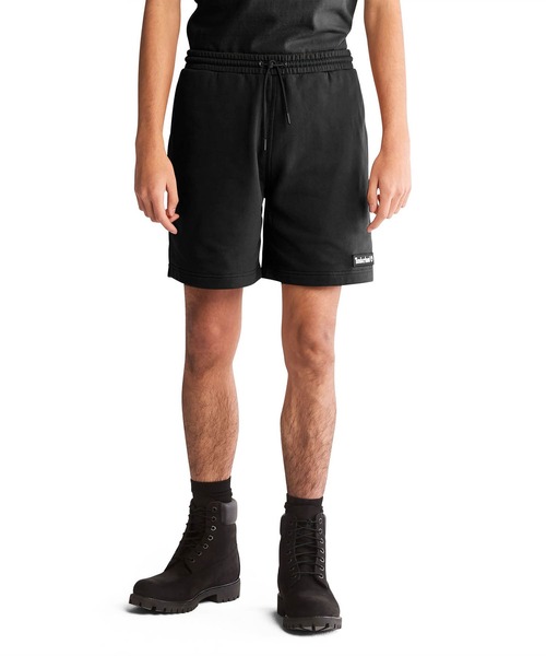 Timberland ブラックデニムショートパンツ Timberland 「Timberland」 ショートパンツ SMALL ブラック
