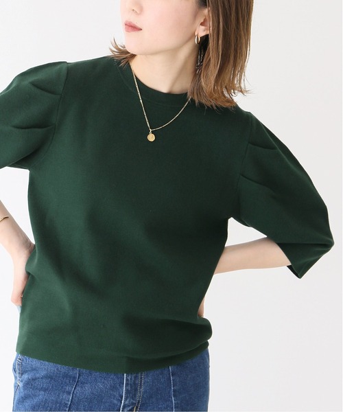 「Spick & Span」 半袖ニット FREE グリーン レディース