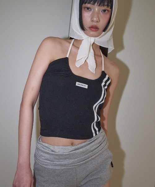 キャミソール 「ODDONEOUT」TWO LINE HALTER NECK TOP