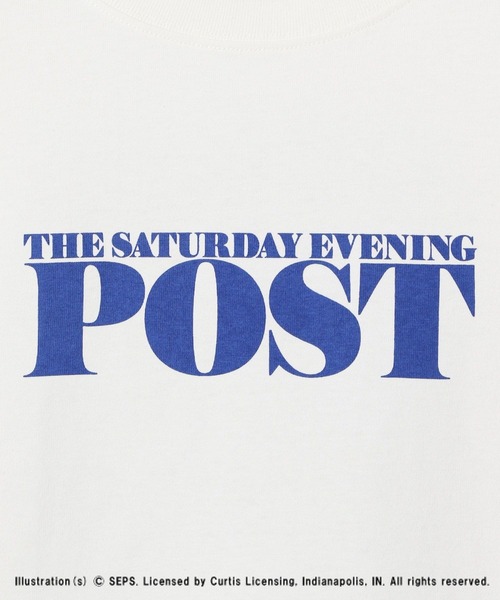 LEPSIM tシャツ 「The Saturday Evening Post」プリントT 494520
