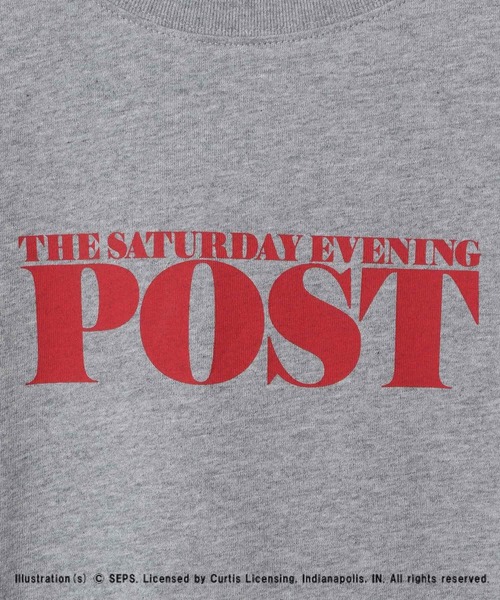 tシャツ 「THE SATURDAY EVENING POST」Road block グラフィックプリントTシャツ レディース メンズ RAGEBLUE tシャツ 「THE SATURDAY EVENING POST」コラボ