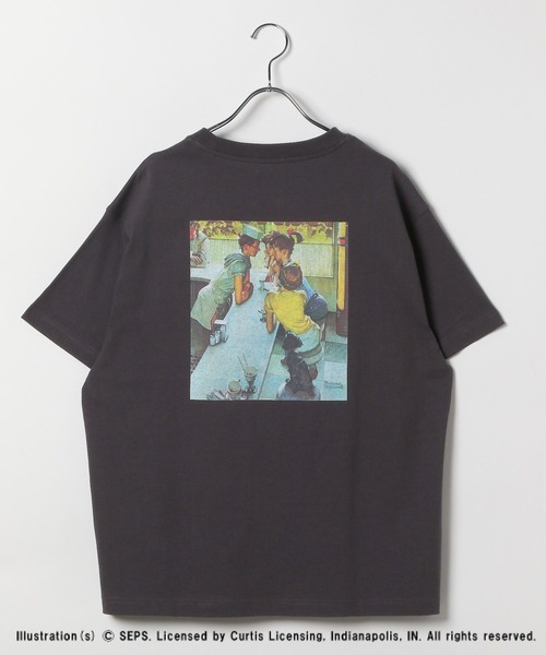 LEPSIM tシャツ 「The Saturday Evening Post」プリントT 494520