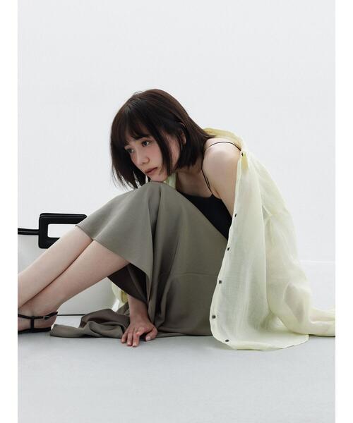 ブラウス シャツ 「松井愛莉着用」ラミー2WAYオーバーシャツ レディース