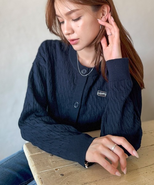 アウディーレ Millyニットカーディガン レディース S ネイビー【中古】【新入荷】♪ mily bilet カーディガン 「mily bilet」やわらかな優しさ、漂う気品