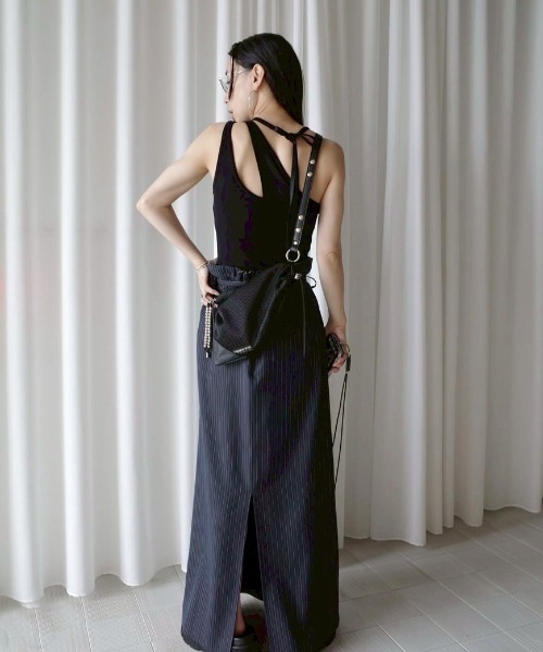 Ameri（アメリ） タンクトップ ノースリーブ MEDI DIMENSIONAL KNIT