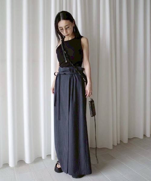 Ameri（アメリ） タンクトップ ノースリーブ MEDI DIMENSIONAL KNIT