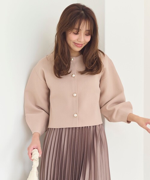 「Feroux」 ニットカーディガン F ピンク レディース