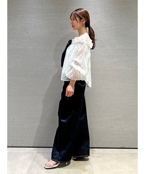 SNIDEL ブラウス シャツ 2wayボリュームブラウス レディース
