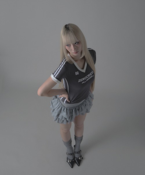 トップス chick Chick tシャツ Sports uniform-style tops / スポーツ