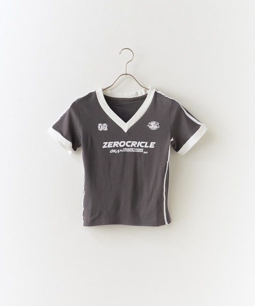 トップス chick Chick tシャツ Sports uniform-style tops / スポーツ