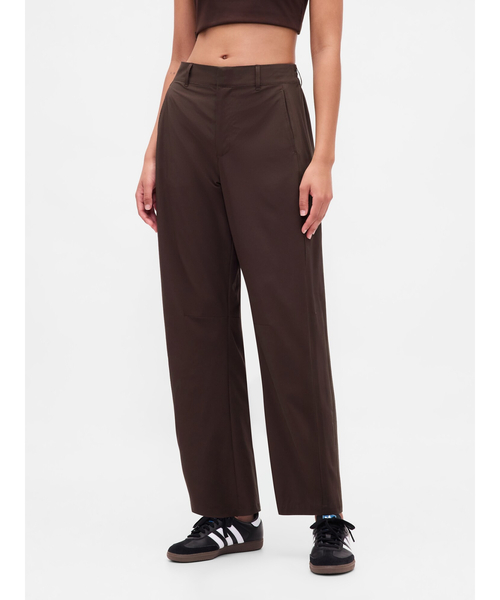 GAP パンツ GapFitテック ハイライズバレルパンツ レディース