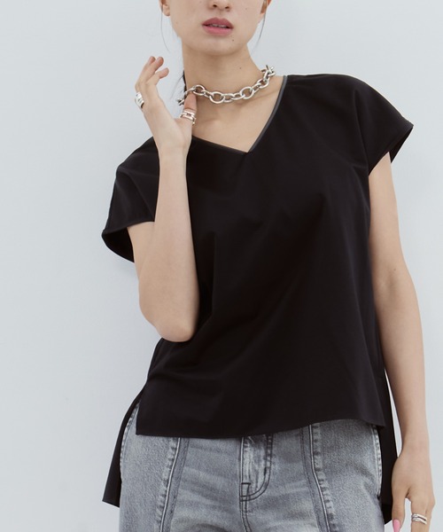 ブラウス シャツ 「KANEMASA/カネマサ」「STUDIOUS別注」French Sleeve Shirt/フレンチスリーブシャツ/カットソー レ