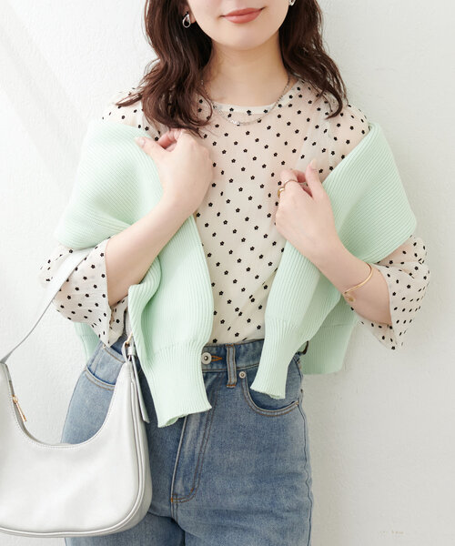 トップス C natural couture 「natural couture」 7分袖ブラウス FREE
