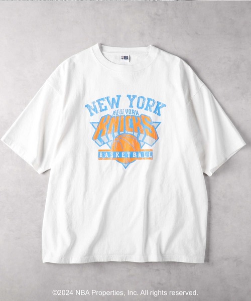 「NBA」 半袖Tシャツ X-LARGE ベージュ メンズ