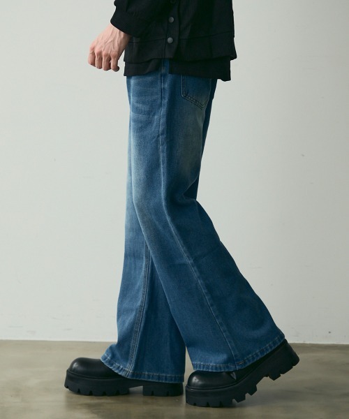 Shoowtime（ショウタイム） ジーンズ Crash-Fade Flare Denim
