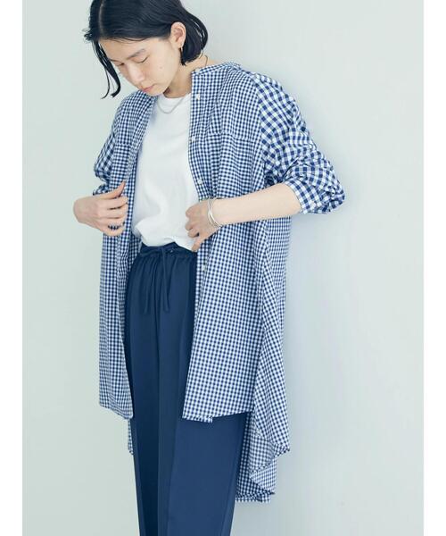 「AMERICAN HOLIC」 長袖チュニック L ブルー レディース