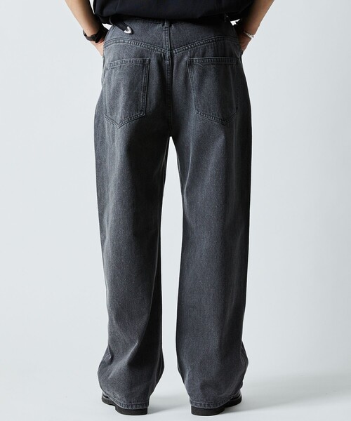 「FREAK'S STORE」 加工デニムパンツ MEDIUM ベージュ メンズ