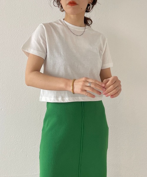 「wee9s」 半袖Tシャツ FREE ブラック レディース_画像2