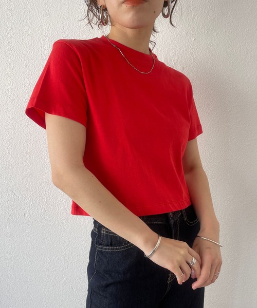 「wee9s」 半袖Tシャツ FREE ブラック レディース_画像3