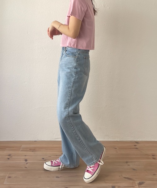 「wee9s」 半袖Tシャツ FREE ブラック レディース_画像7