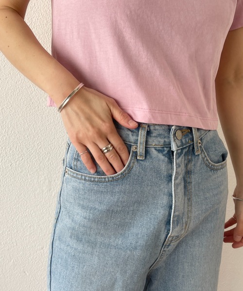 「wee9s」 半袖Tシャツ FREE ブラック レディース_画像9