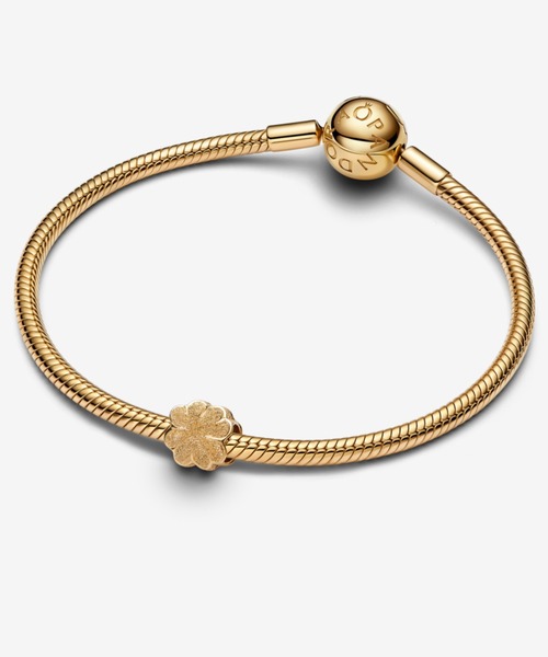 PANDORA（パンドラ） チャーム テクスチャー クローバー ミニチャーム