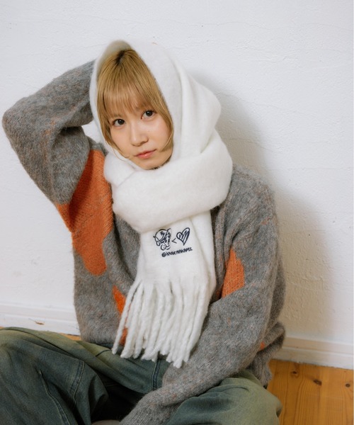 kaoyorinakami マフラー cookie muffler / クッキーマフラー メンズ