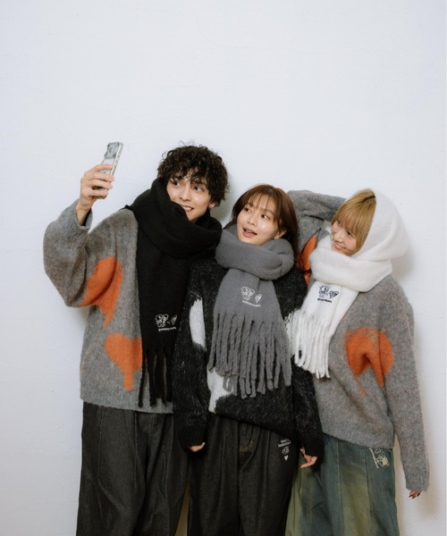 kaoyorinakami マフラー cookie muffler / クッキーマフラー メンズ