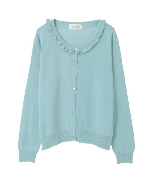 PINK HOUSE（ピンクハウス） カーディガン ロゴワンポイント刺繍