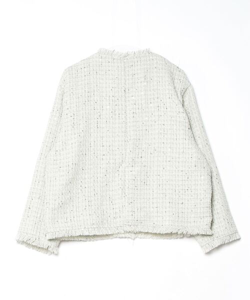 【DOUDOU】☆予約商品☆ツイードジャケット DouDou 「DouDou」 ツイードジャケット FREE グリーン レディース