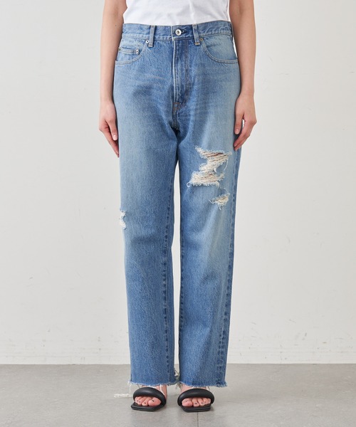 GALLARDAGALANTEダメージ加工デニム　XS GALLARDAGALANTE 「GALLARDAGALANTE」 ダメージ加工デニムパンツ