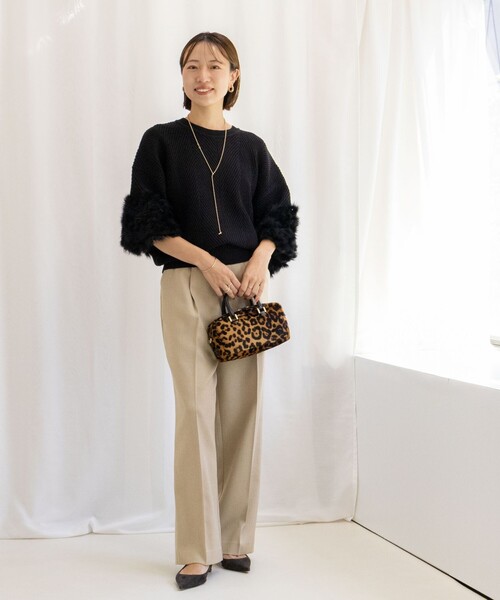 NOLLEY'S（ノーリーズ） カーディガン 「手洗い可能」2WAYラビット