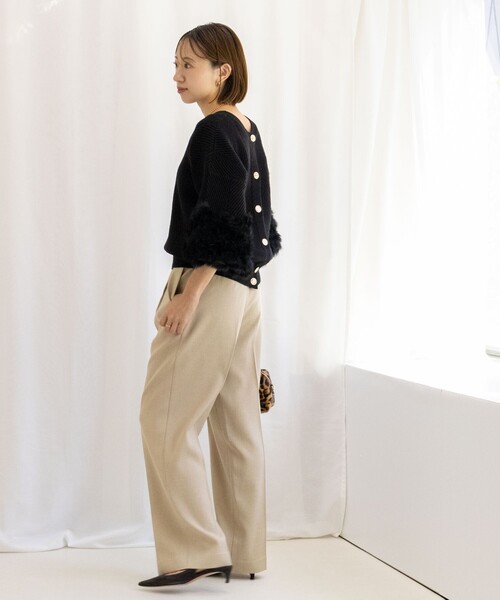 NOLLEY'S（ノーリーズ） カーディガン 「手洗い可能」2WAYラビット