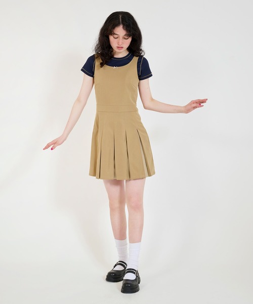 「TINA:JOJUN」 ノースリーブワンピース S ベージュ レディース_画像5