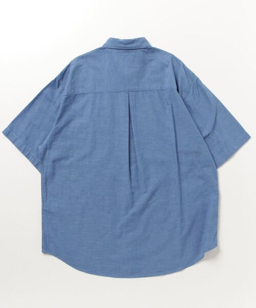 「Steven Alan」 半袖シャツ M コバルトブルー メンズの画像