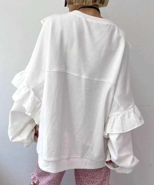 w closet tシャツ フリルBIGスウェット レディース : ZOZOTOWN Yahoo