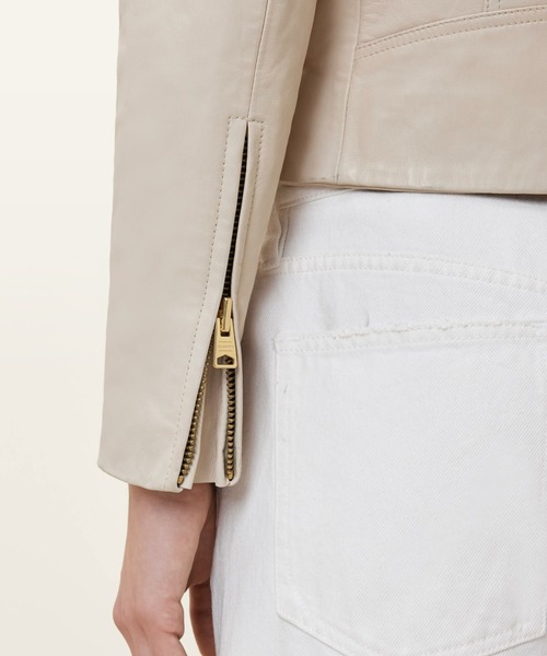 レザージャケット ライダース ALLSAINTS DALBY BIKER レディースの画像