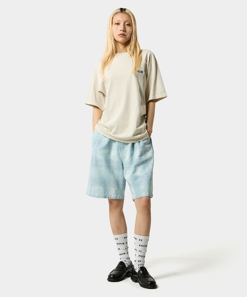 「HUF」 ハーフパンツ L グリーン系その他 メンズの画像