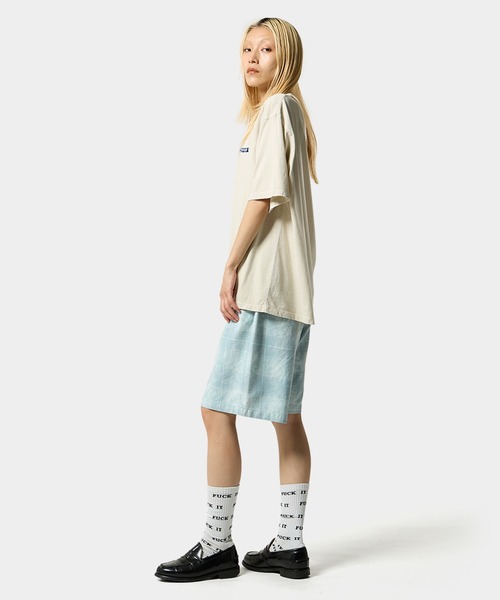 「HUF」 ハーフパンツ L グリーン系その他 メンズの画像