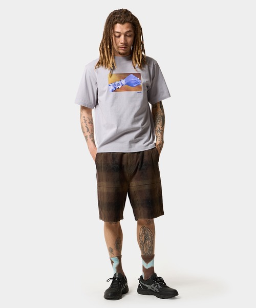 「HUF」 ハーフパンツ L グリーン系その他 メンズの画像