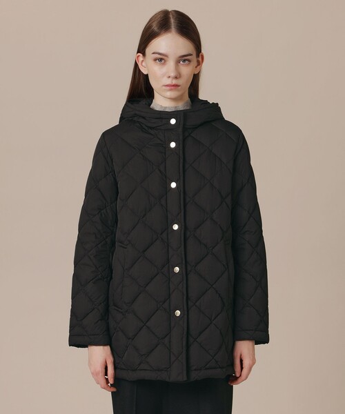 美品　マッキントッシュロンドン　インナーダウンジャケット　ブラック L】【PONTELAND/ポントランド】セミブライトタフタダウンコート(コート