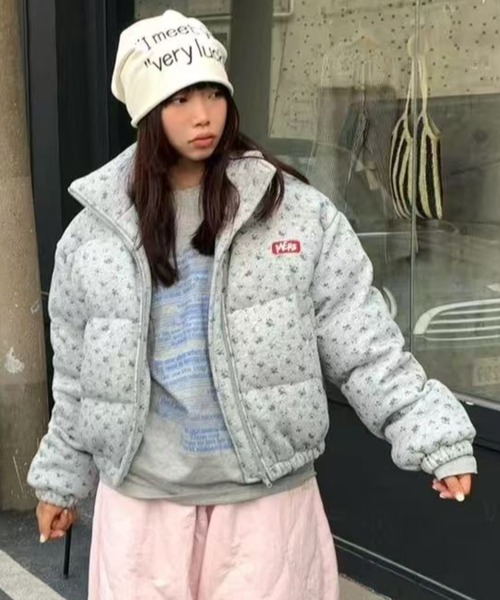 DIAVEL ブルゾン アウター 「秋冬新作」フェミニンフラワープリント