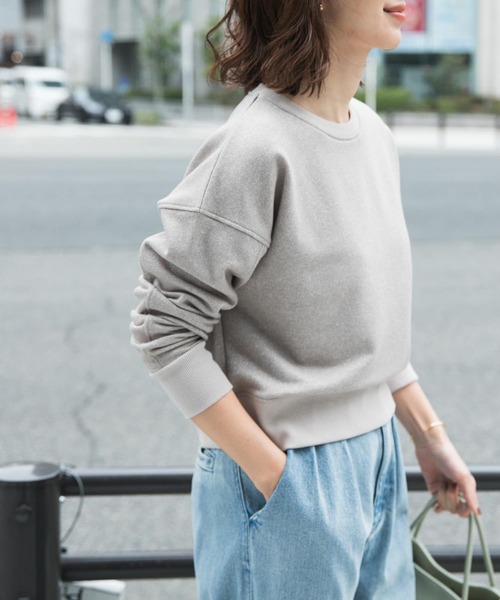 「URBAN RESEARCH DOORS」 スウェットカットソー MEDIUM ベージュ レディース_画像4