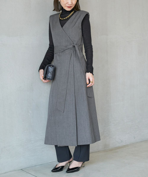 VERMEIL par iena（ヴェルメイユパーイエナ） ベスト - グレー