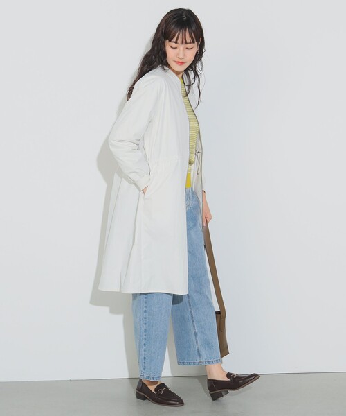 BEAMS HEART（ビームス ハート） ノーカラーコート FREE ベージュ