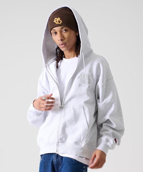 FUBU（フブ） パーカー ブランド FB Zip Hoodie / FBロゴ ジップ