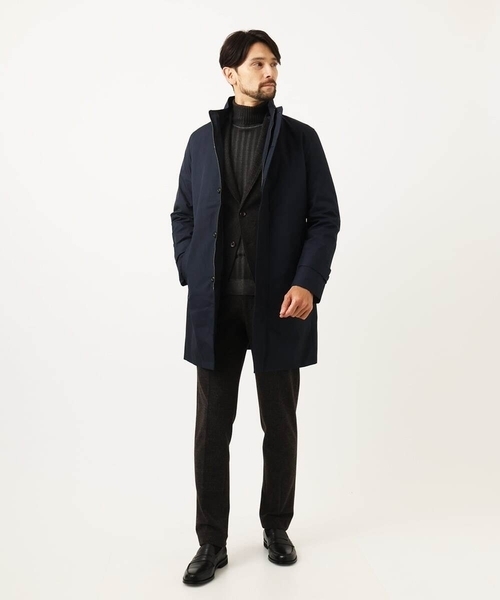 ミッシェルクランオム（MICHEL  HOMME）/2WAYスタンドカラーロングコート MICHEL KLEIN HOMME（ミッシェルクラン オム） ステンカラーコート