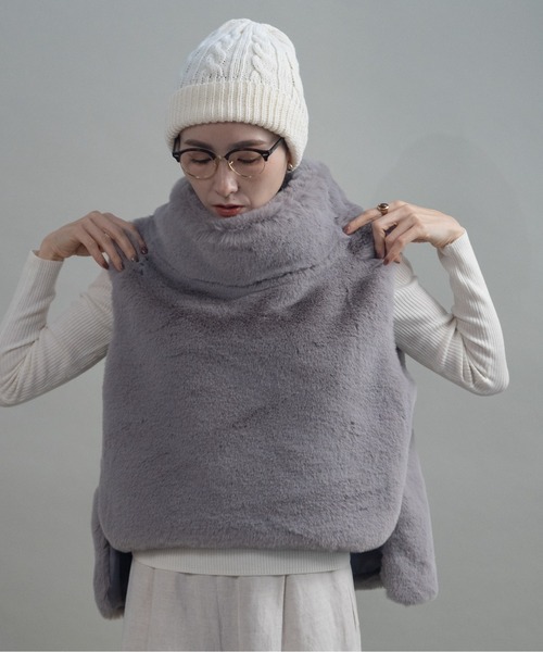 ベスト ジレ プルオーバーファーベスト レディース : ZOZOTOWN Yahoo